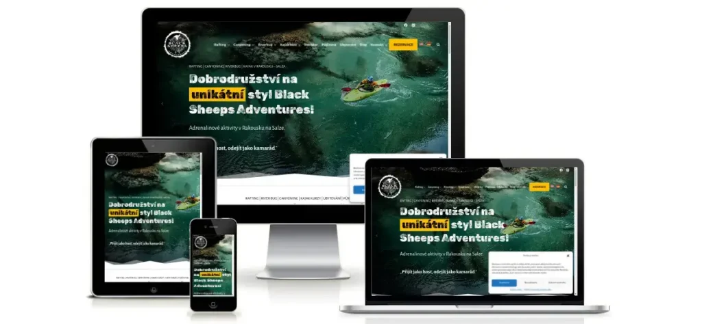 Black-sheeps.eu: services presentation, custom booking forms, multilingual website presentation
