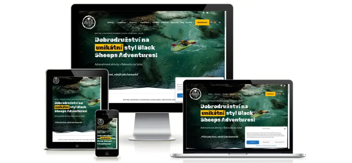 Black-sheeps.eu: services presentation, custom booking forms, multilingual website presentation