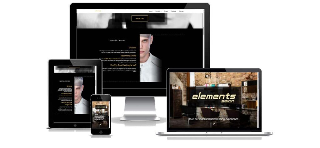 Hair Studio London website presentation
