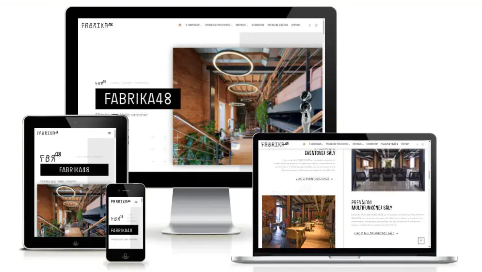 Fabrika48 business website redesign