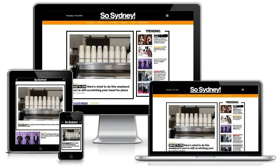 SoSydney custom magazine website
