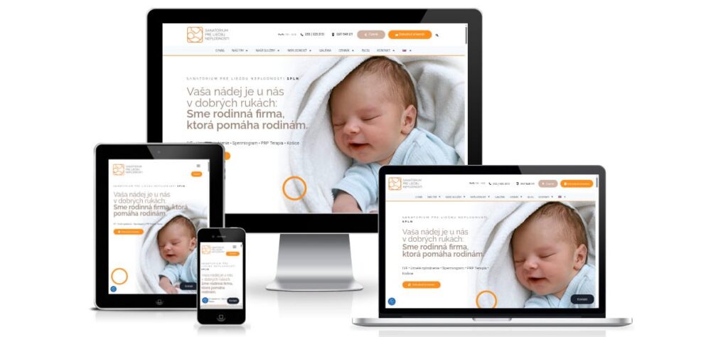 SPLN fertility center website redesign